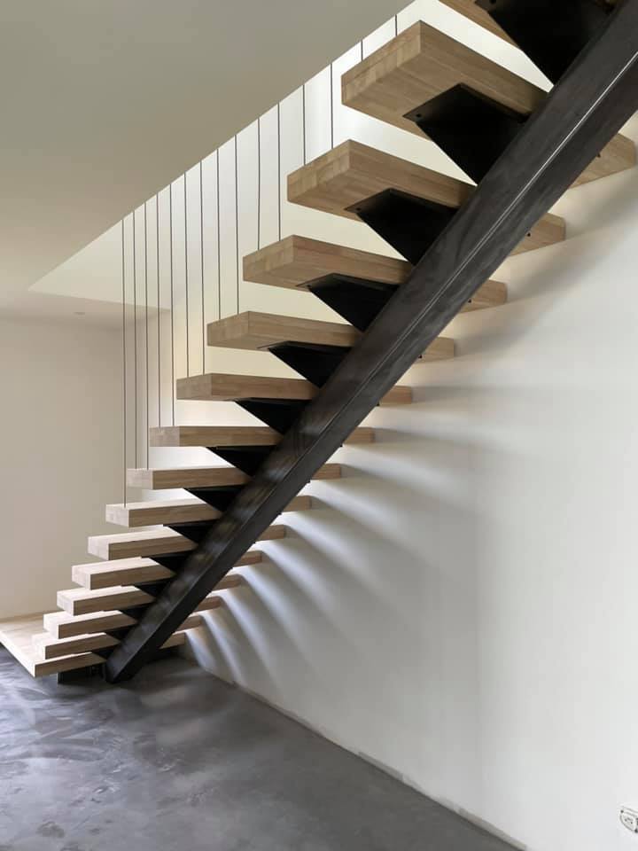escalier bois métal MTF métallerie